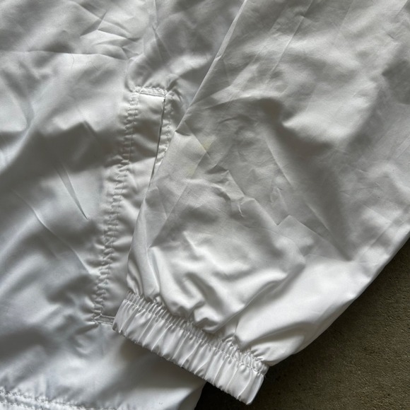 Vintage Nike Track Jacket Size XL White Full Zip Nylon Windbreaker - Picture 8 of 9